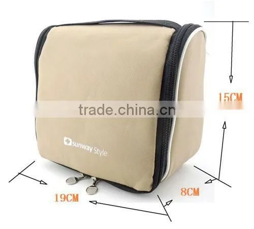 Hot sale Customized Polyester Cosmetic Bag Travel foldable toiletry bag