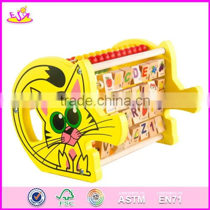 2017 New design preschool wooden toddlers learning toys educational wooden children learning toys W12D052