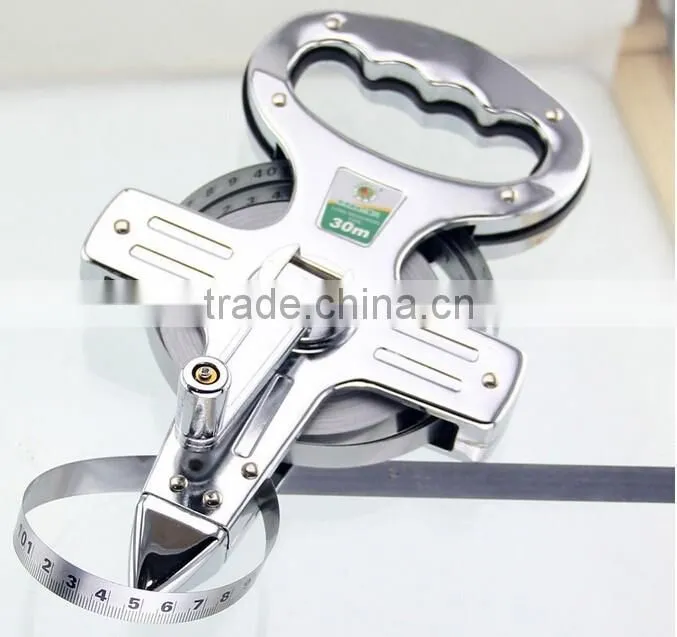 BERRYLION 30m/50m/100m rewinding long steel measuring tape for sale