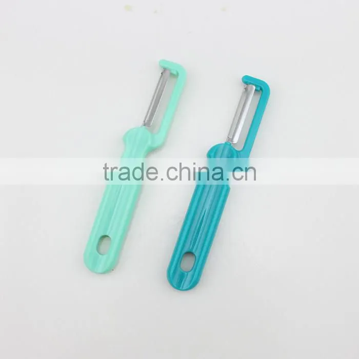 Plastic Flat Handle Stainless Steel Blade Vegetable Peeler