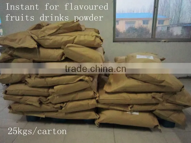 2016 hot sales from China factory processing 25kgs bulk in craft carton packing of instant pineapple juice drink