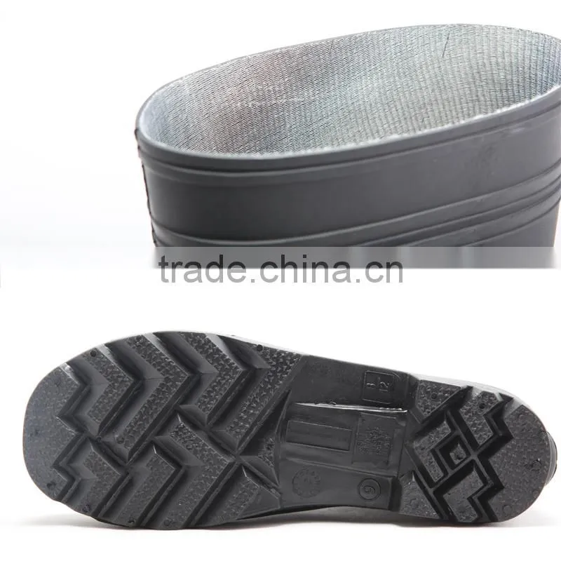 CE EN 20345 S5 cheap Steel Sole And Toe Cap PVC Safety Work Rain Boots constuction industry safety boots