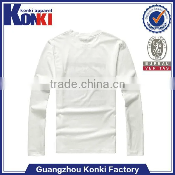 cheap plain cotton long sleeve t shirts