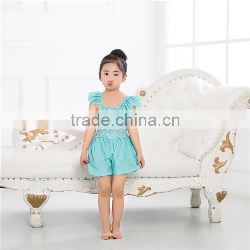 2017 Wholesale Children's Boutique pink Clothing Kids Bulk, baby romper