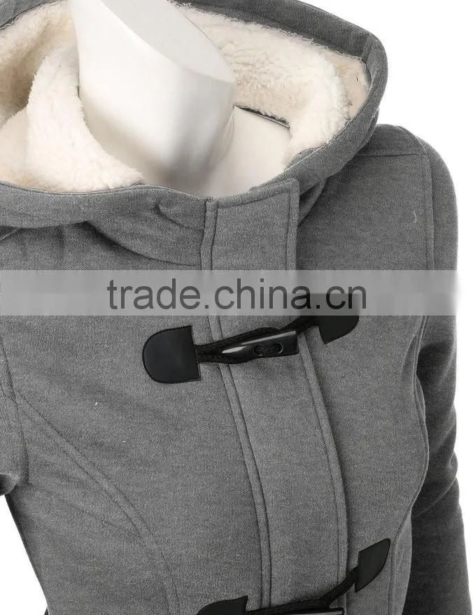 Winter Jacket Women Hooded Winter Coat Fashion Autumn Women Parka Horn Button Coats 2016
