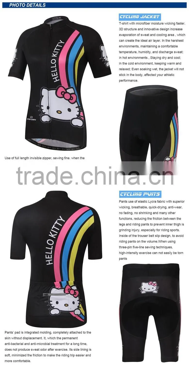 Wholesale Women sublimation cycling jersey blank cycling jerseys