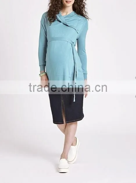 Maternity ladies wear 4-in-1 long sleeve cardigan for women