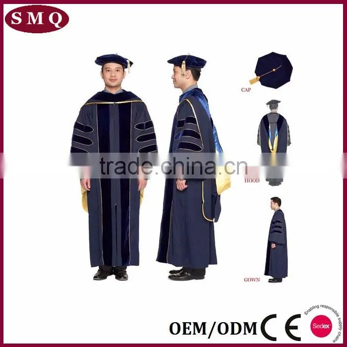 2017 customized school uniform children graduation gown for Kindergarden