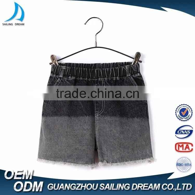 100% cotton ripped frayed design contrast color fancy kids jeans leisure latest boys ripped fashion jeans