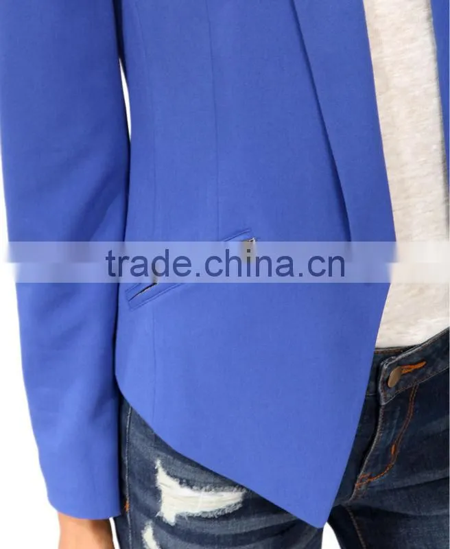 Shawl Collar Cutaway Blazer
