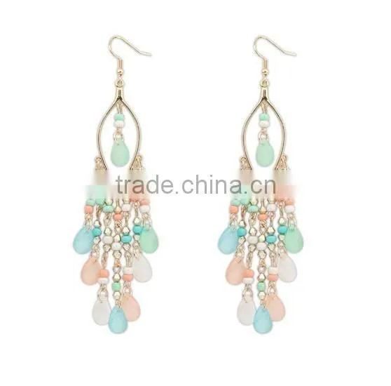 Bohemia fashion beads tassels earring