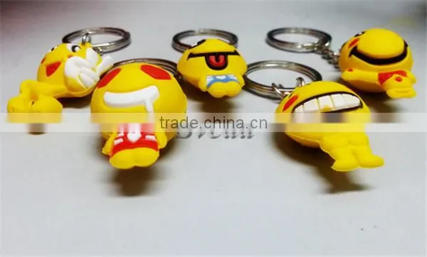Latest Emoji Keychain Cute 3D Keychain Emoji dolls with wholesale price from China
