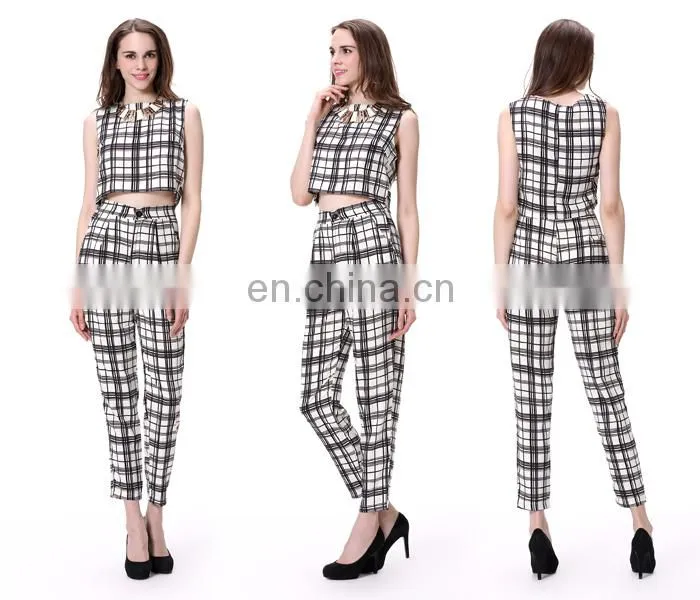 2018 Wholesale sexy two pieces latest design two pieces woman clothes
