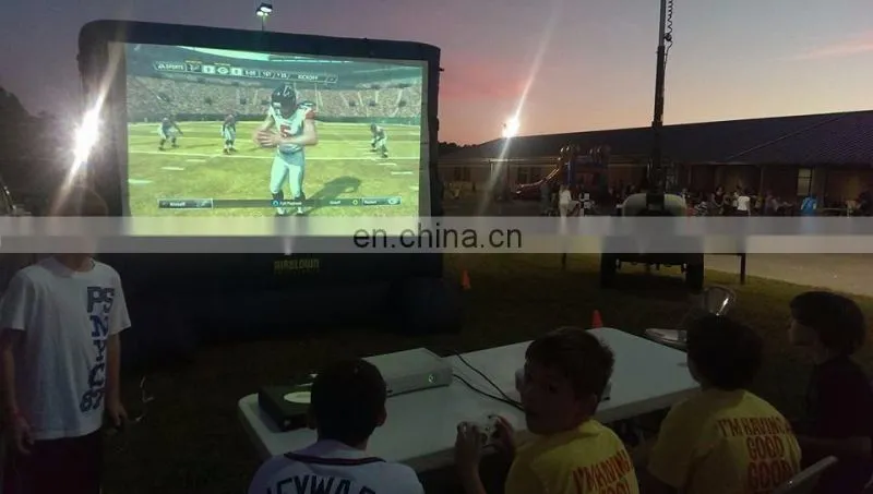 Outdoor family cinema projection inflatable movie screen supplier