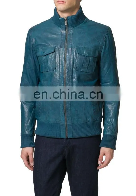 Leather jacket made of soft sheep leather