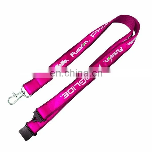 Custom double layers satin lanyard
