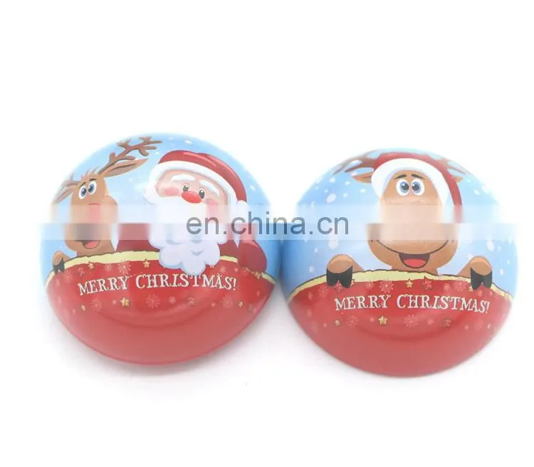 Food grade christmas sweet metal tin gift box for candy