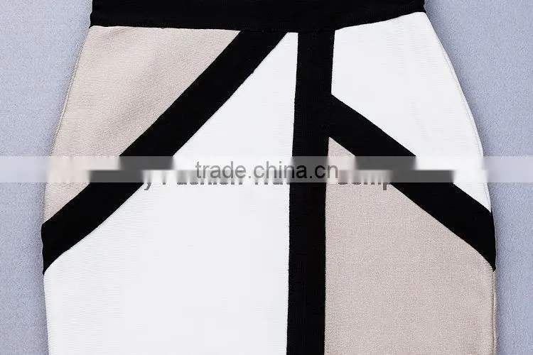 Summer dress 2015 new fashion women strap blue beige black V neck strap women sey mini evening party bandage Dresses Bandage Bod