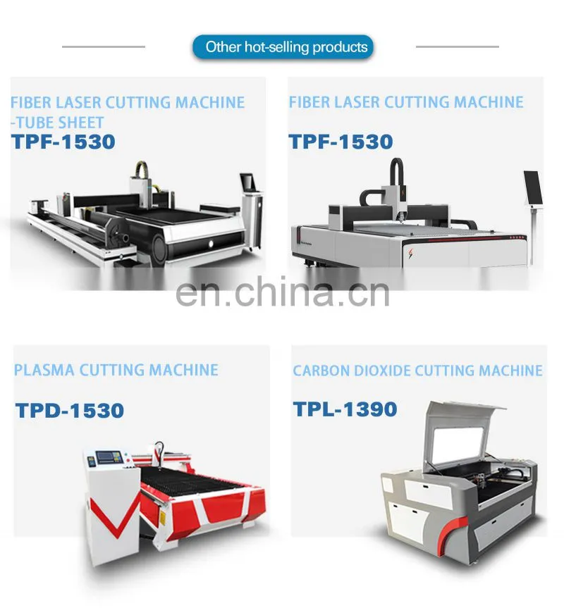 Top quality 1000W 1500W 2000W fiber laser cutting machine cutter sheet metal