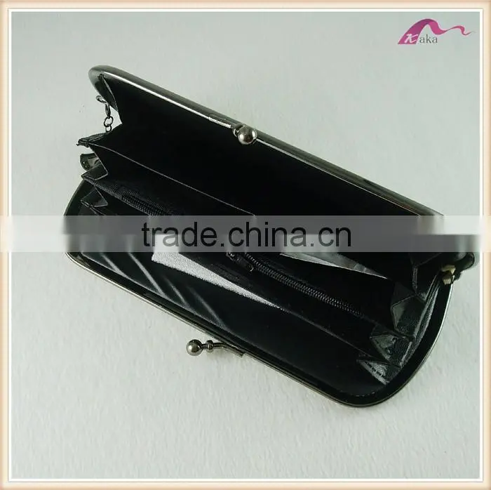 Wholesale Fashion Brand Folding Genuine Women Leather Wallet For Lady