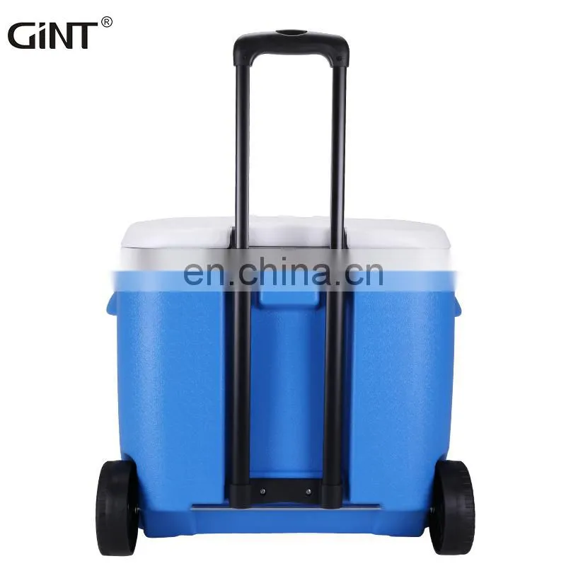 portable modern camping trolley hiking portable beer plastic vaccine cooler drinks camping cooler box with wheels