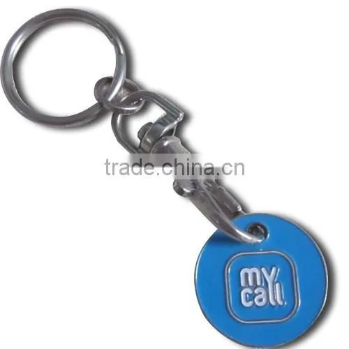 shopping cart coin keychain,metal coin holder keychain,trolley coin keychain for supermarket