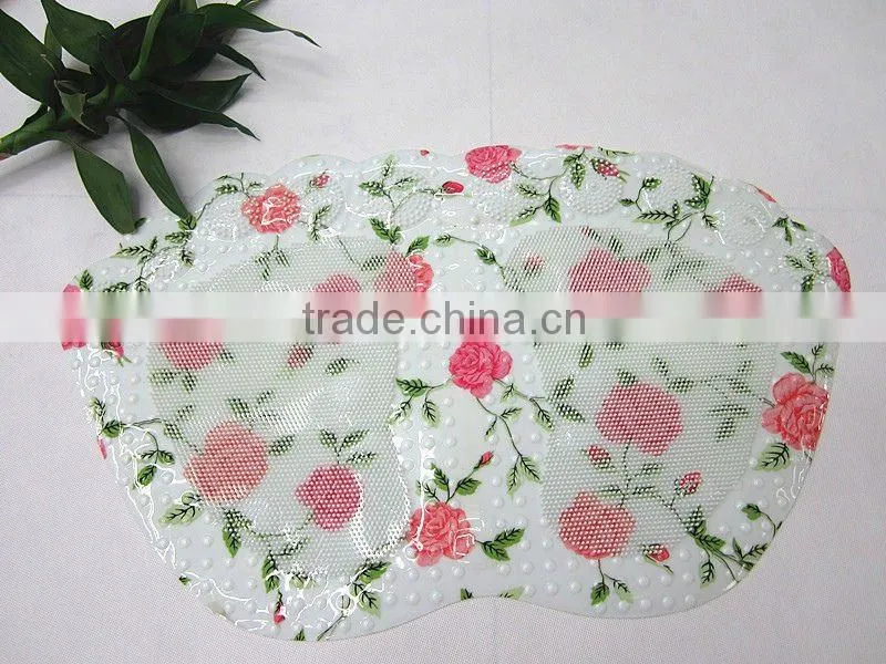 wonderful and massage feeling foot print bath mat 8011