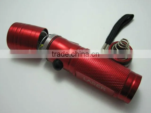 Aluminum mini torch light 8+1 LED