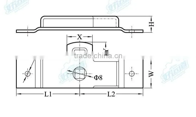 03134 Dropside latch flat Latch