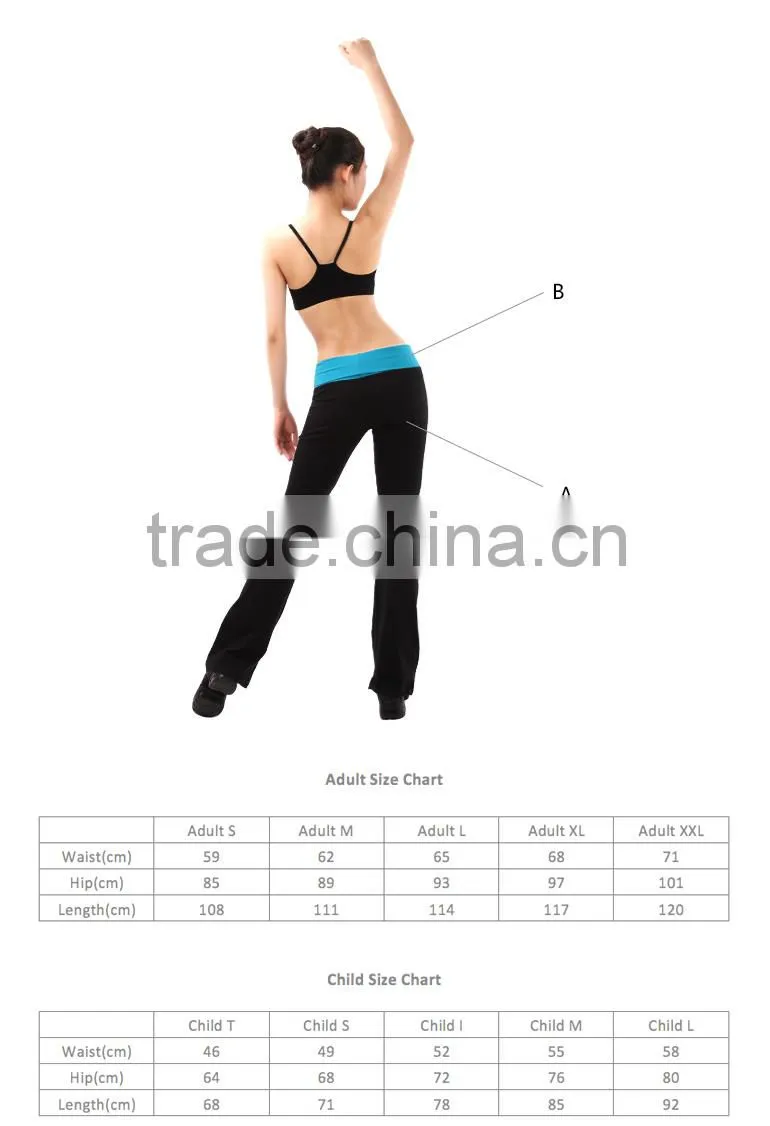 Jazz Pants, Two Tones Dance Pants, Yoga Pants, Beijing Dansgirl
