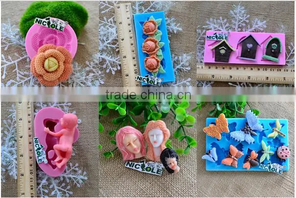 Custom Unique Design Silicon Moulds Baby Angel Fondant Molds