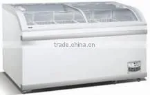 110V sliding glass door chest freezer for ice cream small ice cream freezer with ETL