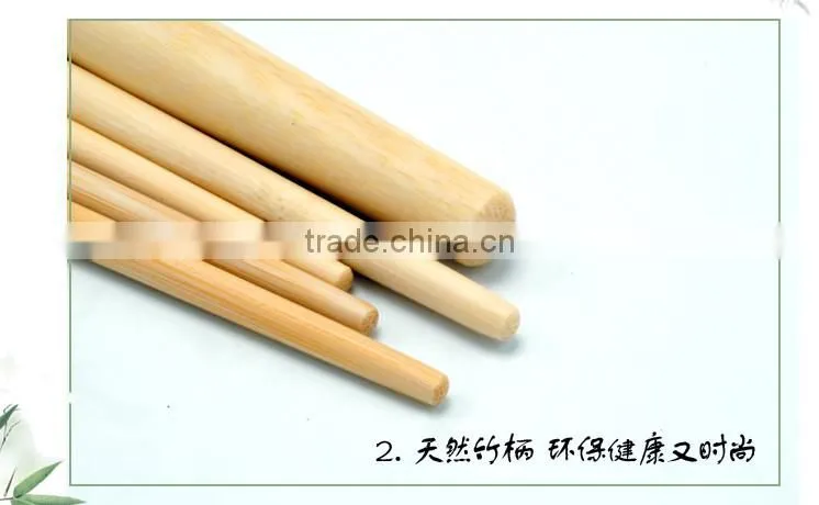 Bamboo hand material synthetic hair powder brush set 5 pieces