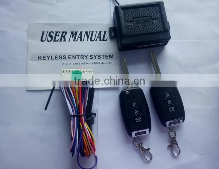 Trunk release output positive or negative optional EG-188F keyless entry system installation