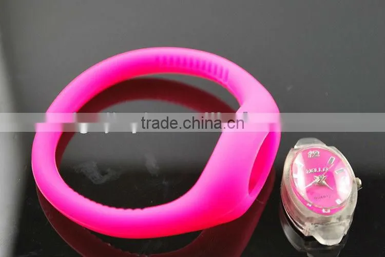 fashion silicone jelly candy wrist watch for christmas gifts