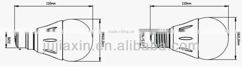 high power indoor 360 degree e14 led bulb 5w with ce,rohs,ul certificate