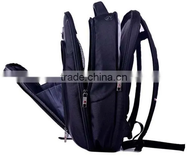New customized black laptop notebook backpack