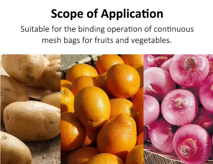 Mesh Net Bag Packing Machine for Edamame Garlic Onion Potato Sweet Potato