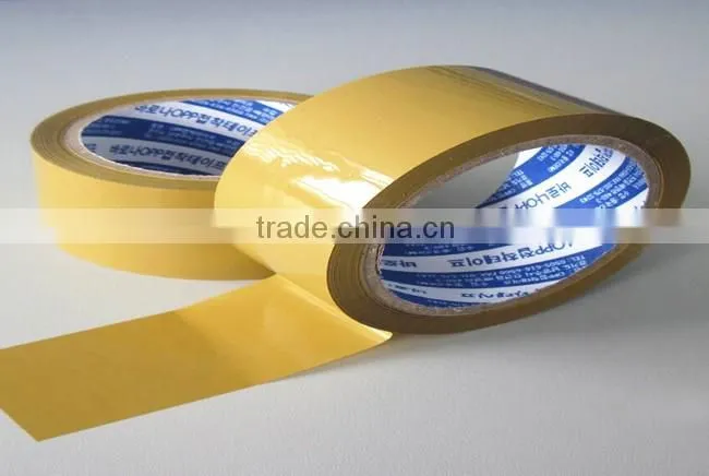 Box Closing Usage BOPP Material BOPP Yellow Tape