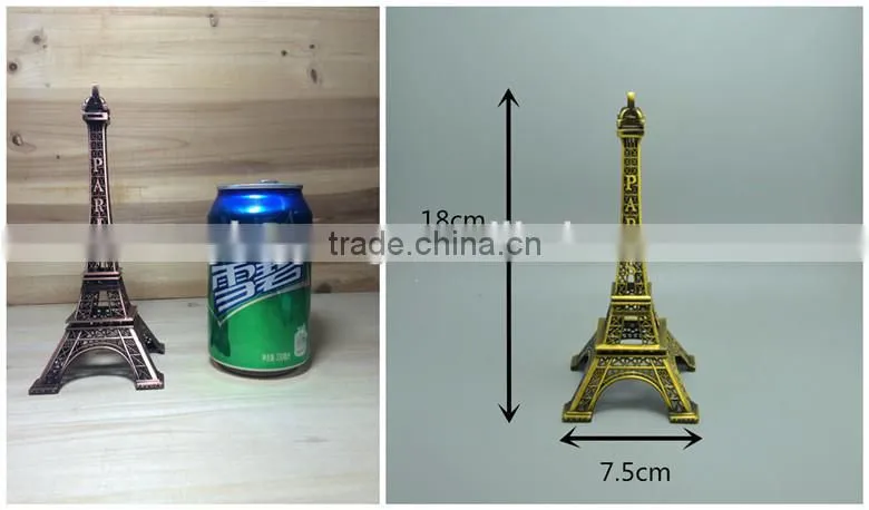 3D metal craft eiffel tower model decoration