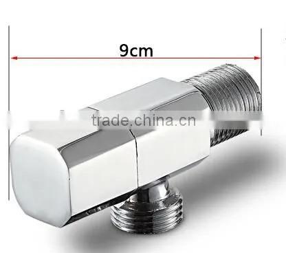Square Design Basin Angle Valve, Basin Stop Valve Warranty Time is 5 years