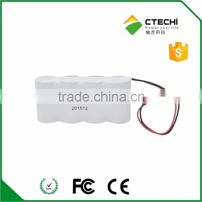 6V rechargeable nicd battery SC 1800mah prismatic battery pack