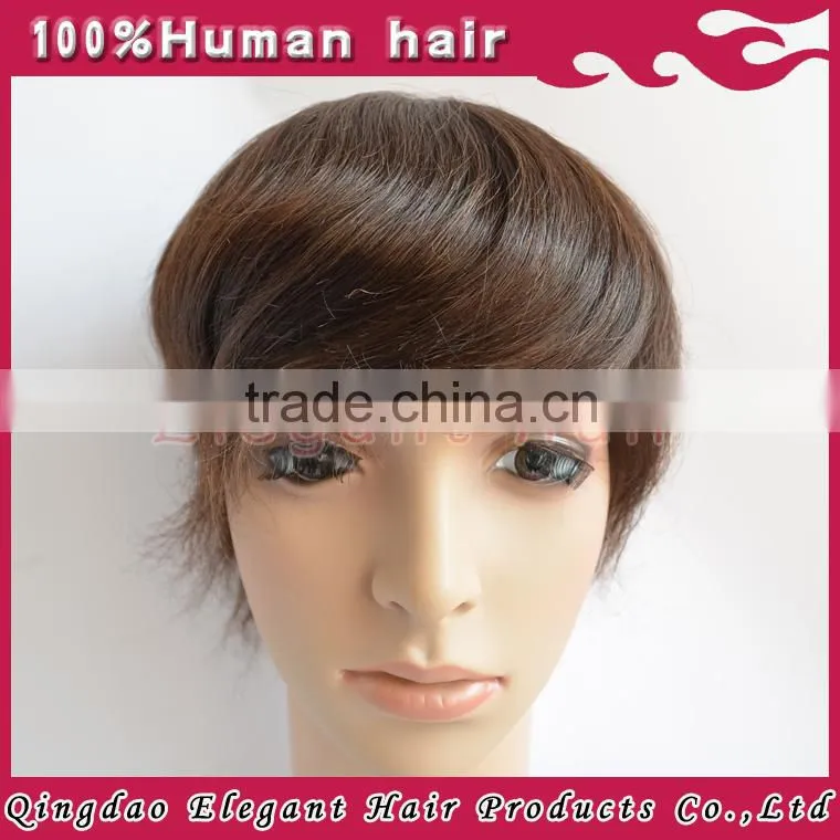 High Quality Fashion Human Hair Pieces / Hair Piece For Men