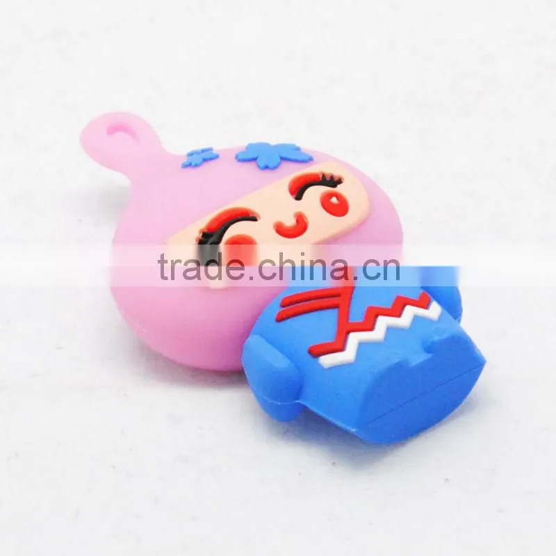 PVC Cartoon Character Usb Pendrive 2.0 Print design logo Make Mold Custom USB flash drives