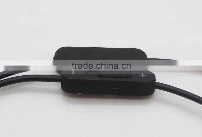 2 Male to Female Y Splitter Cable Extension Audio Cable With Volume Control