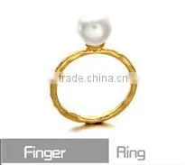 Imitation Green Gemstone Rings Fashion Alloy Rhinestone Ring