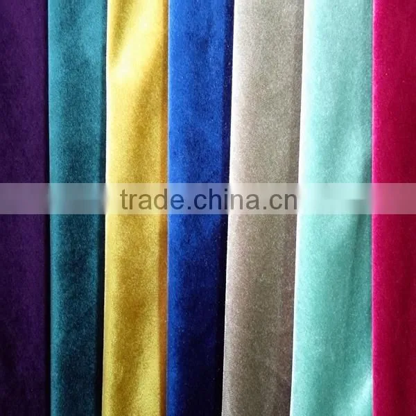 Wholesale Shiny Warp Knitting Italian Velvet Sofa Fabric For Home Textile Decoration