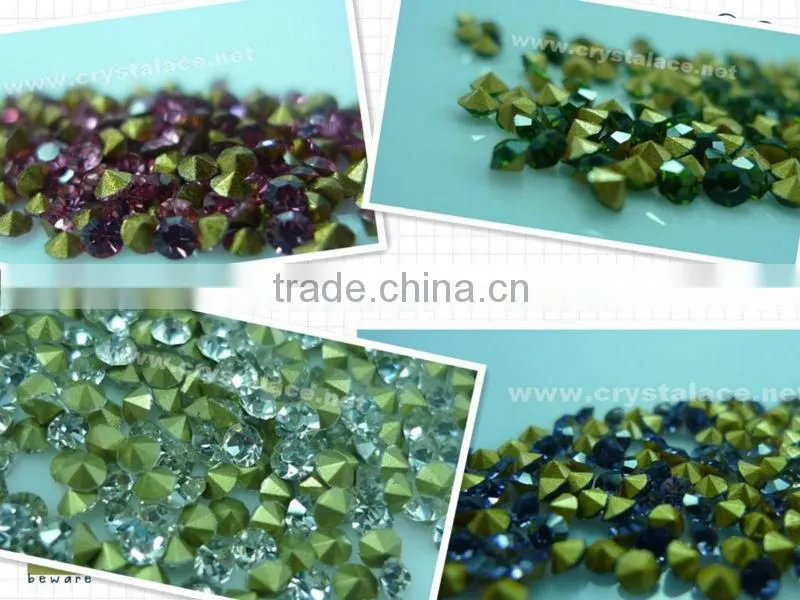 Shining blind rhinestone rivet, crystal diamond rivets wholesale