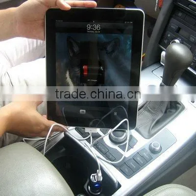 High quality mini USB Dual Car Charger for iPad