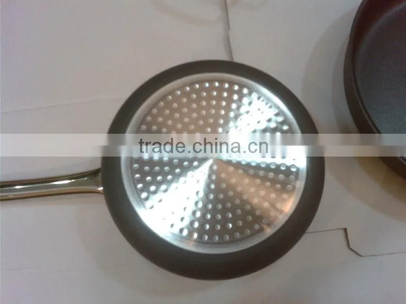 Aluminum cookware set with s/s handles